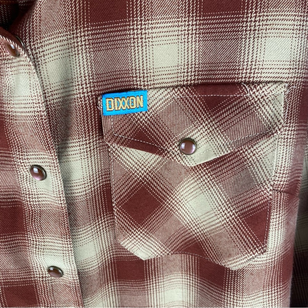 Dixxon Flannel Company Pueblo Plaid Shirt women’s M Snap Western Flannel - Picture 3 of 9